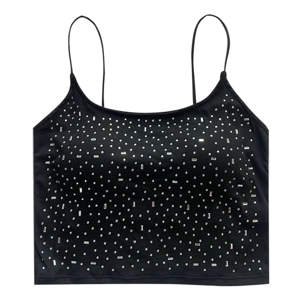 y2k rhinestone tank top boogzel clothing