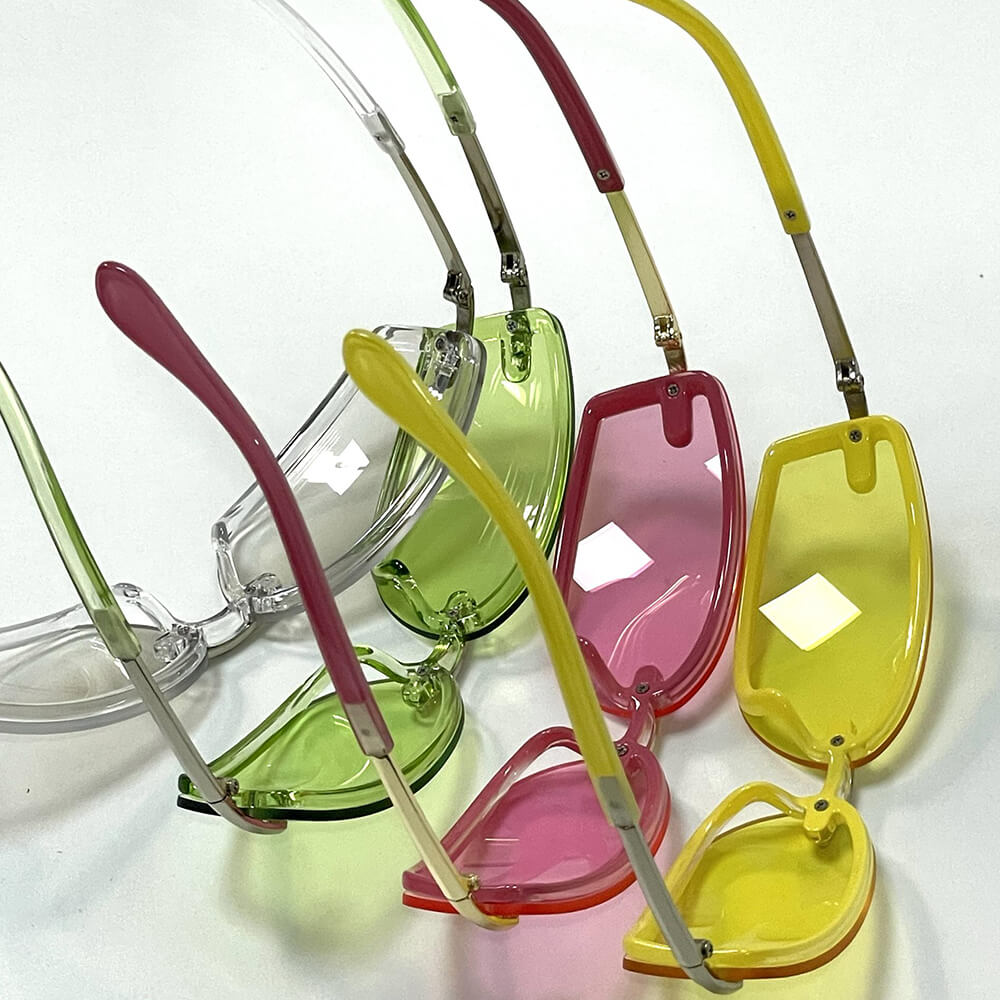 y2k rimless sunglasses boogzel clothing