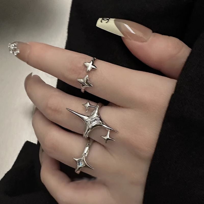 Y2K Shining Star Ring bogzel clothing