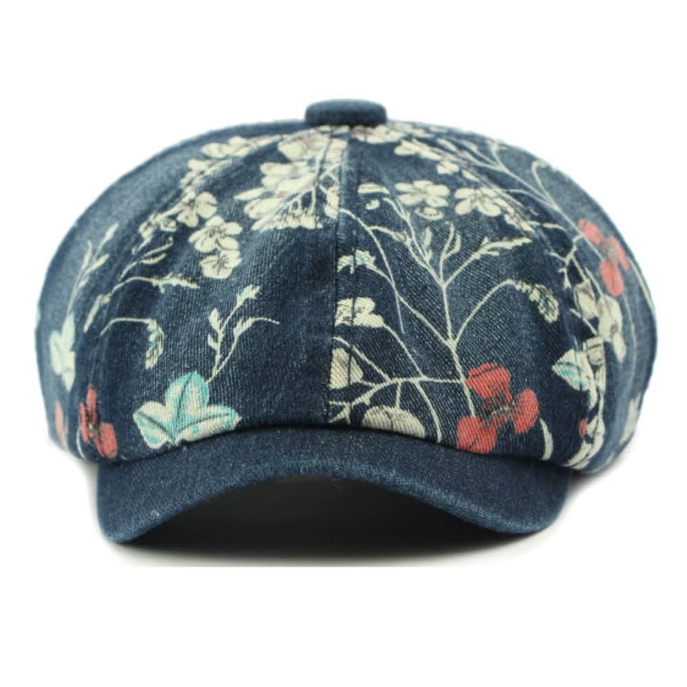 y2k aesthetic floral denim cap boogzel clothing