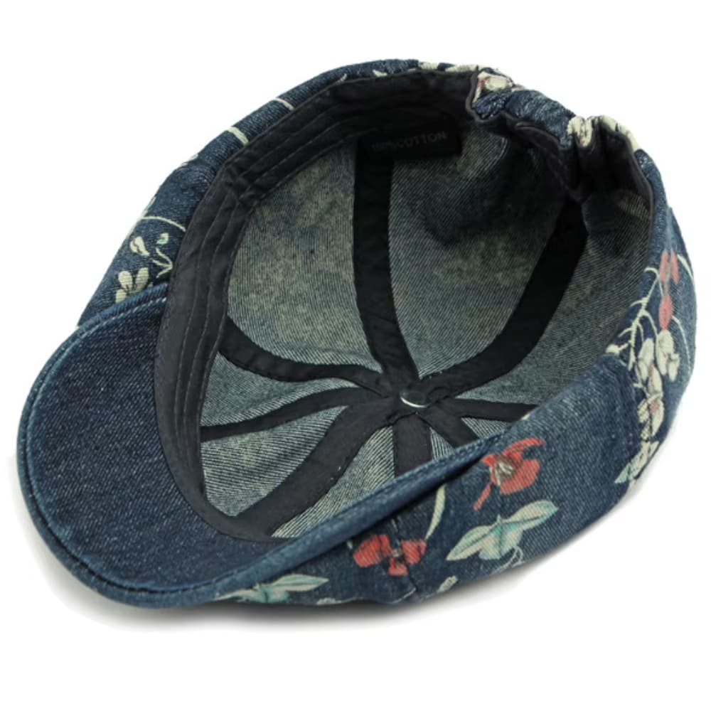 y2k aesthetic floral denim cap boogzel clothing