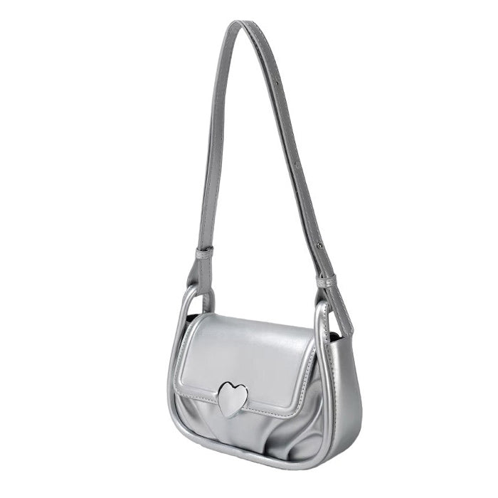 silver heart bag boogzel clothing