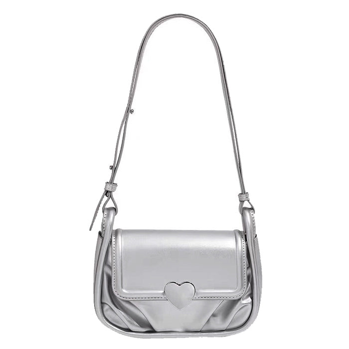 silver heart bag boogzel clothing