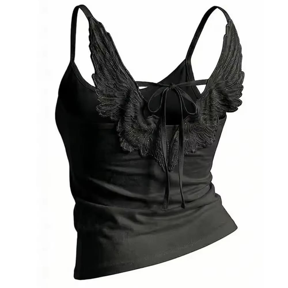 y2k angel wings cami top boogzel clothing