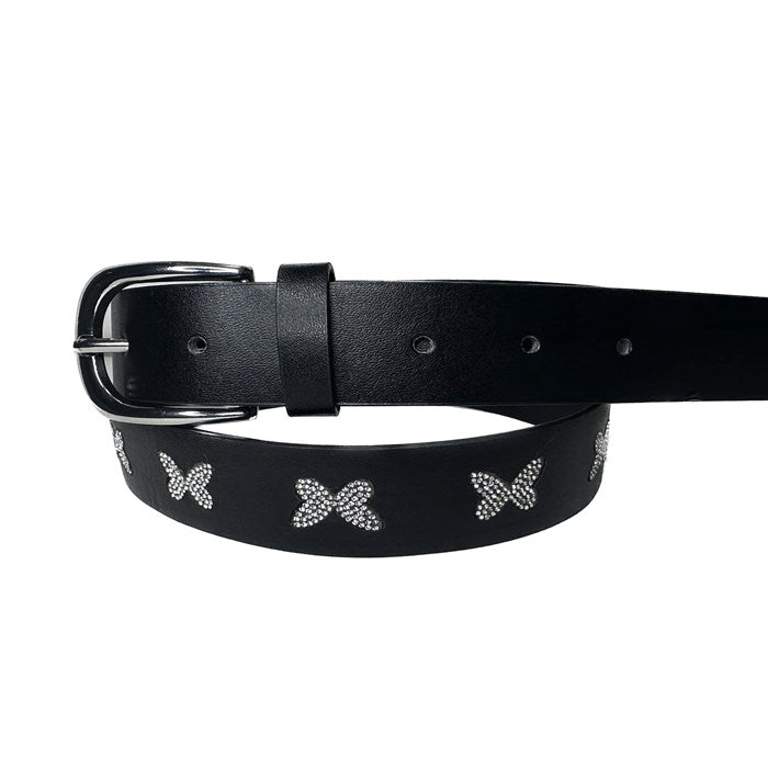 butterfly rhinestone belt boogzel clothing