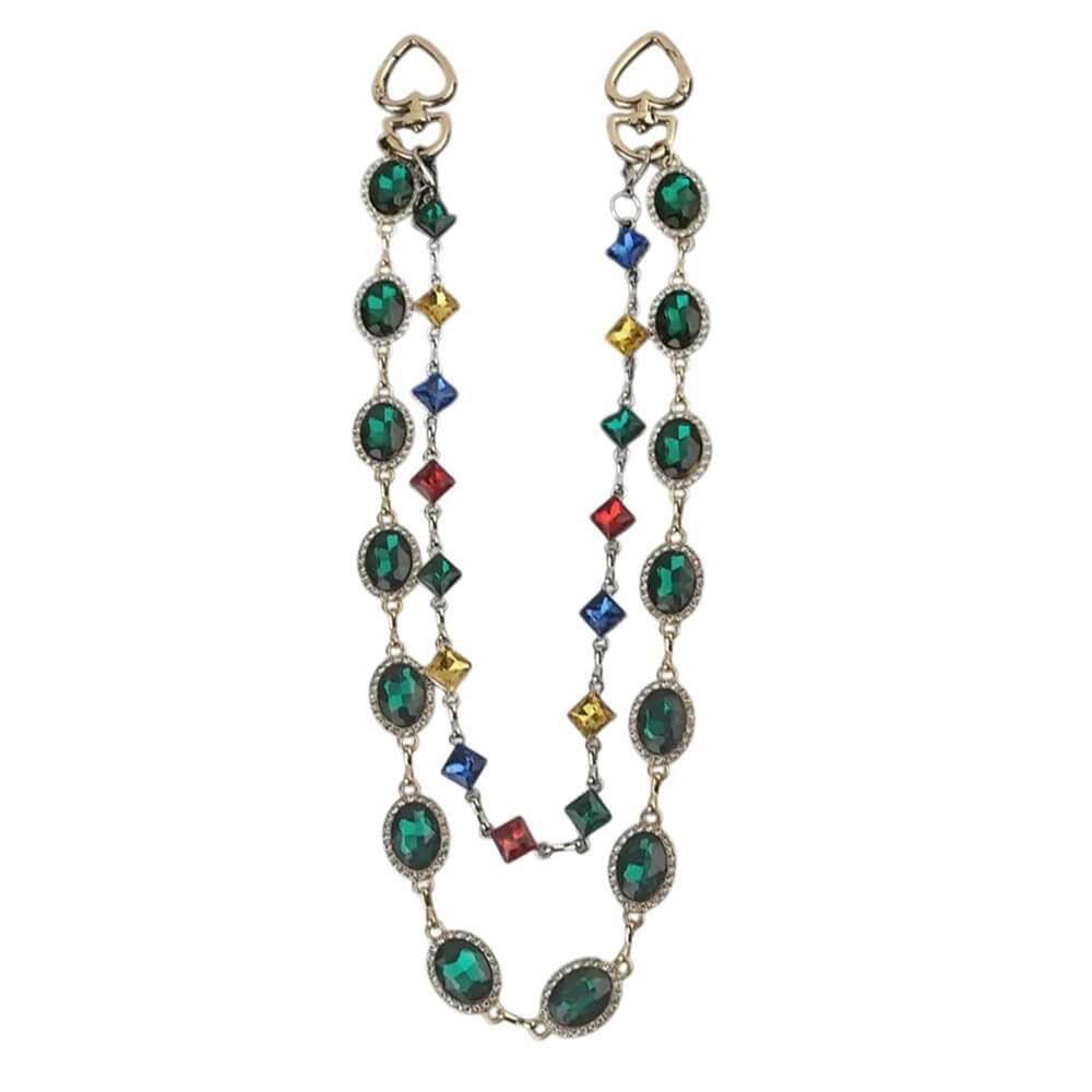 y2k colorful gem jeans chain boogzel clothing