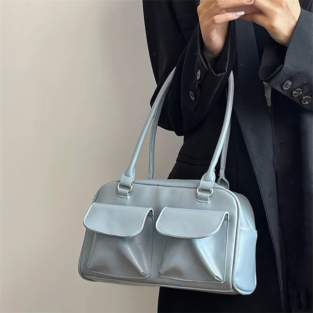 y2k double pocket shoulder bag boogzel clothing