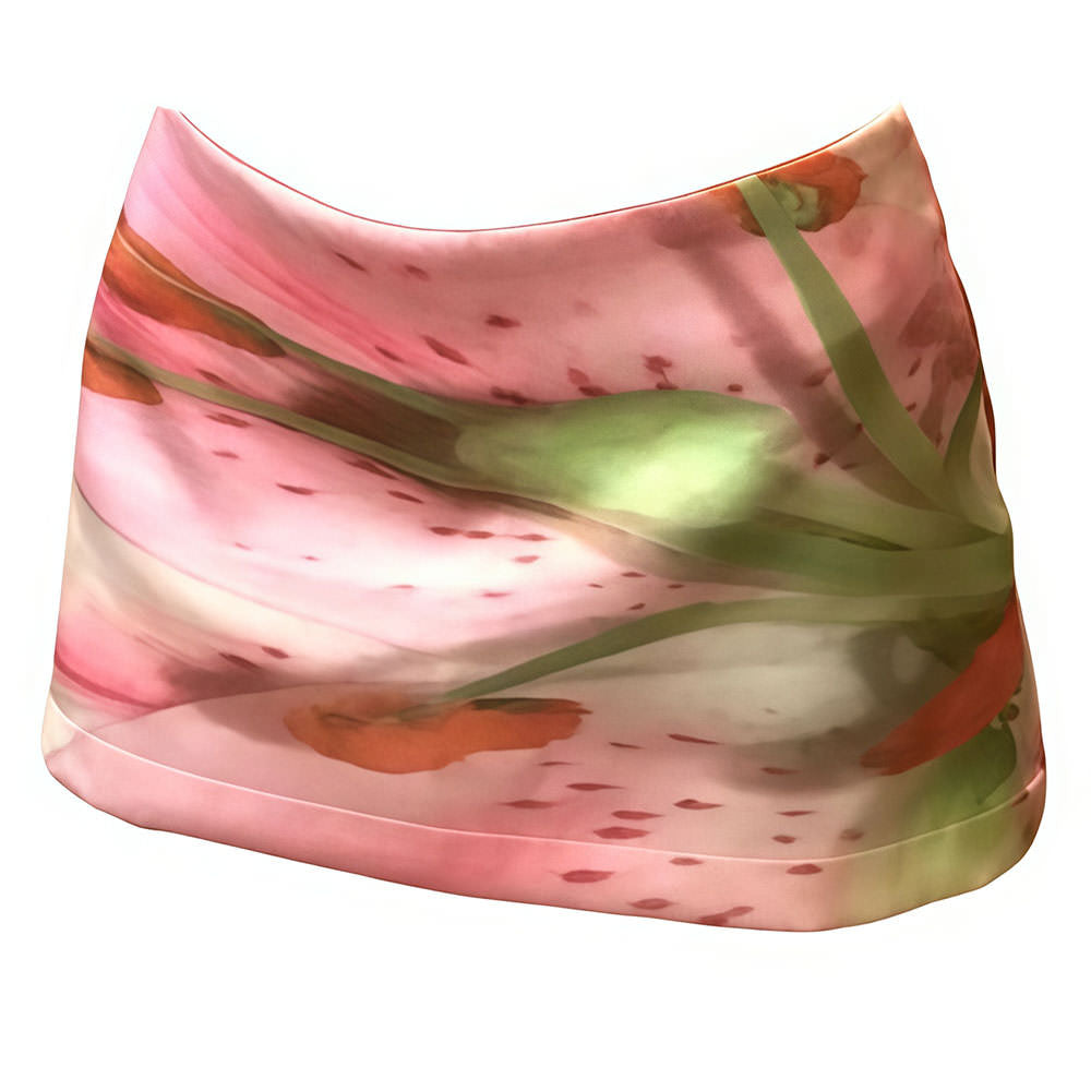y2k floral print mini skirt boogzel clothing