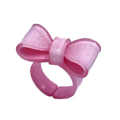 y2k glitter bow ring boogzel clothing