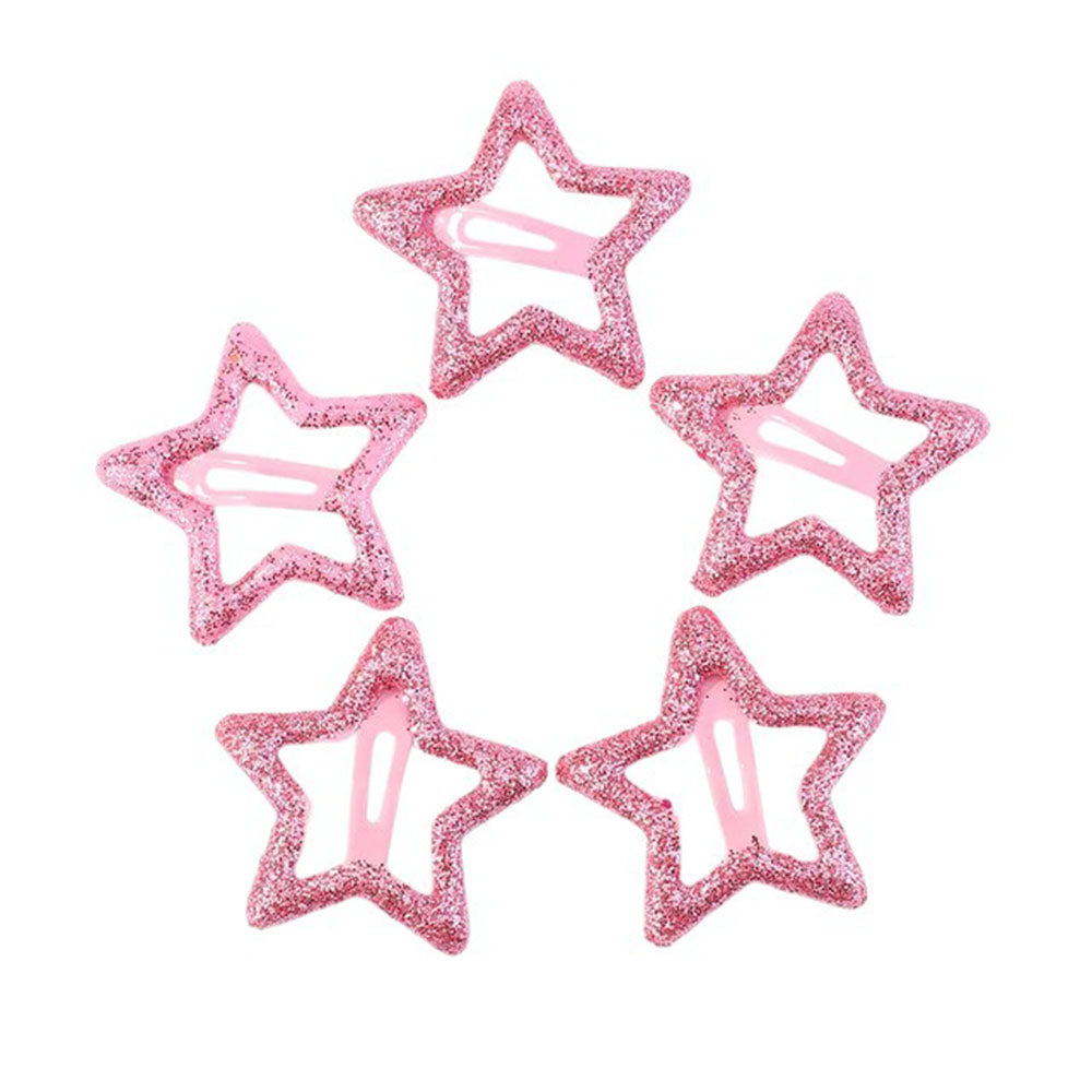 y2k glitter star hair clips boogzel clothing