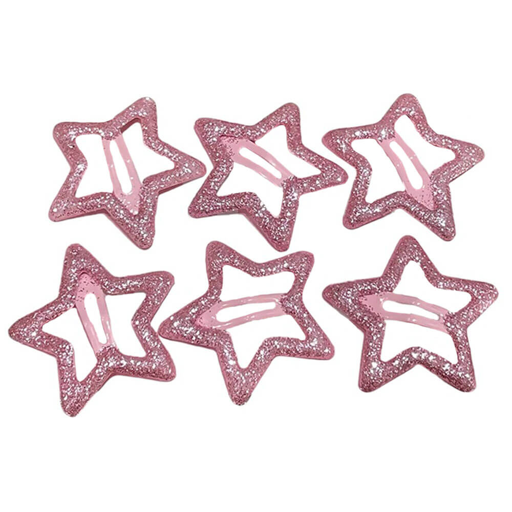 y2k glitter star hair clips boogzel clothing