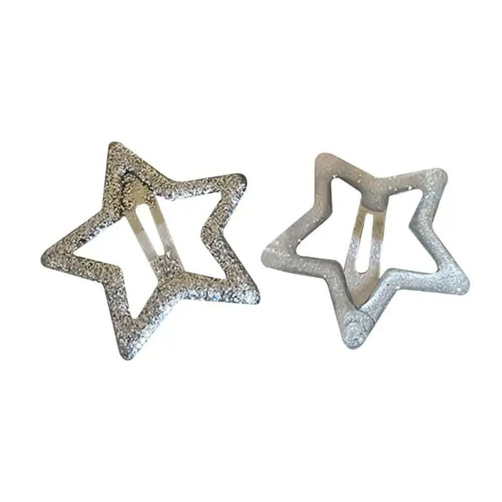 y2k glitter star hair clips boogzel clothing