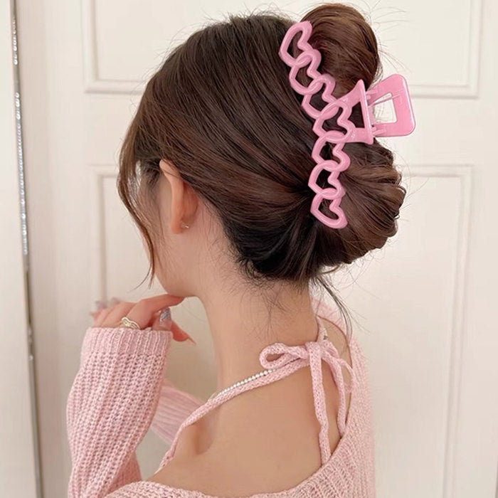 y2k hearts hair claw boogzel clothing