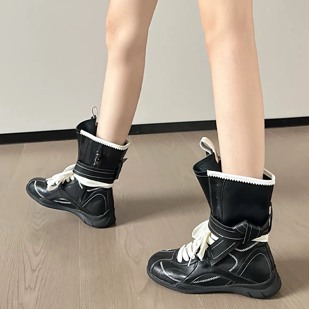 y2k high top sneakers boots hybrid boogzel clothing