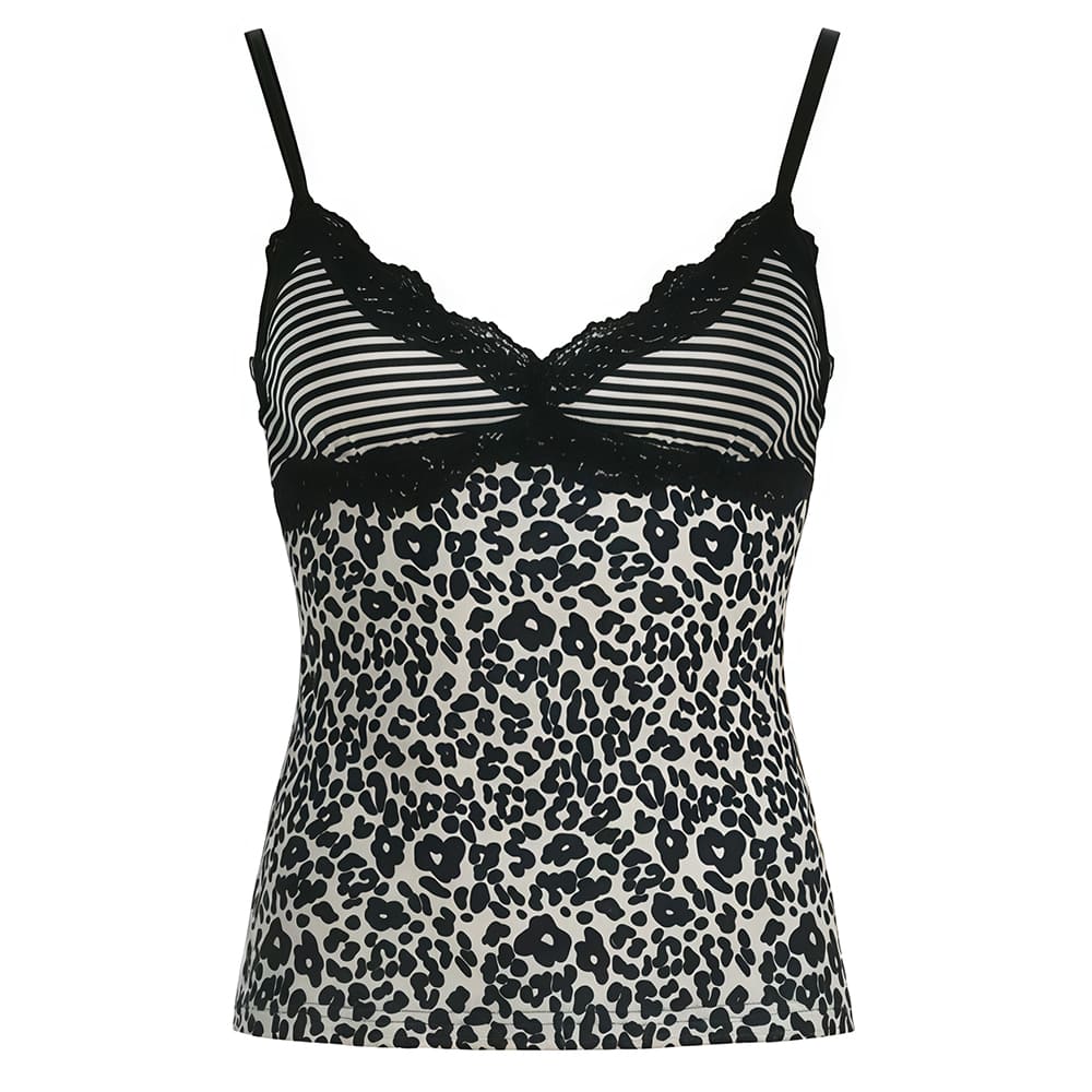 y2k leopard print tank top boogzel clothing
