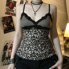 y2k leopard print tank top boogzel clothing