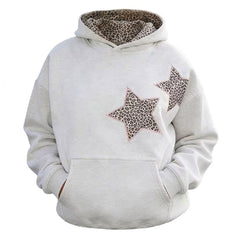 y2k leopard star hoodie boogzel clothing