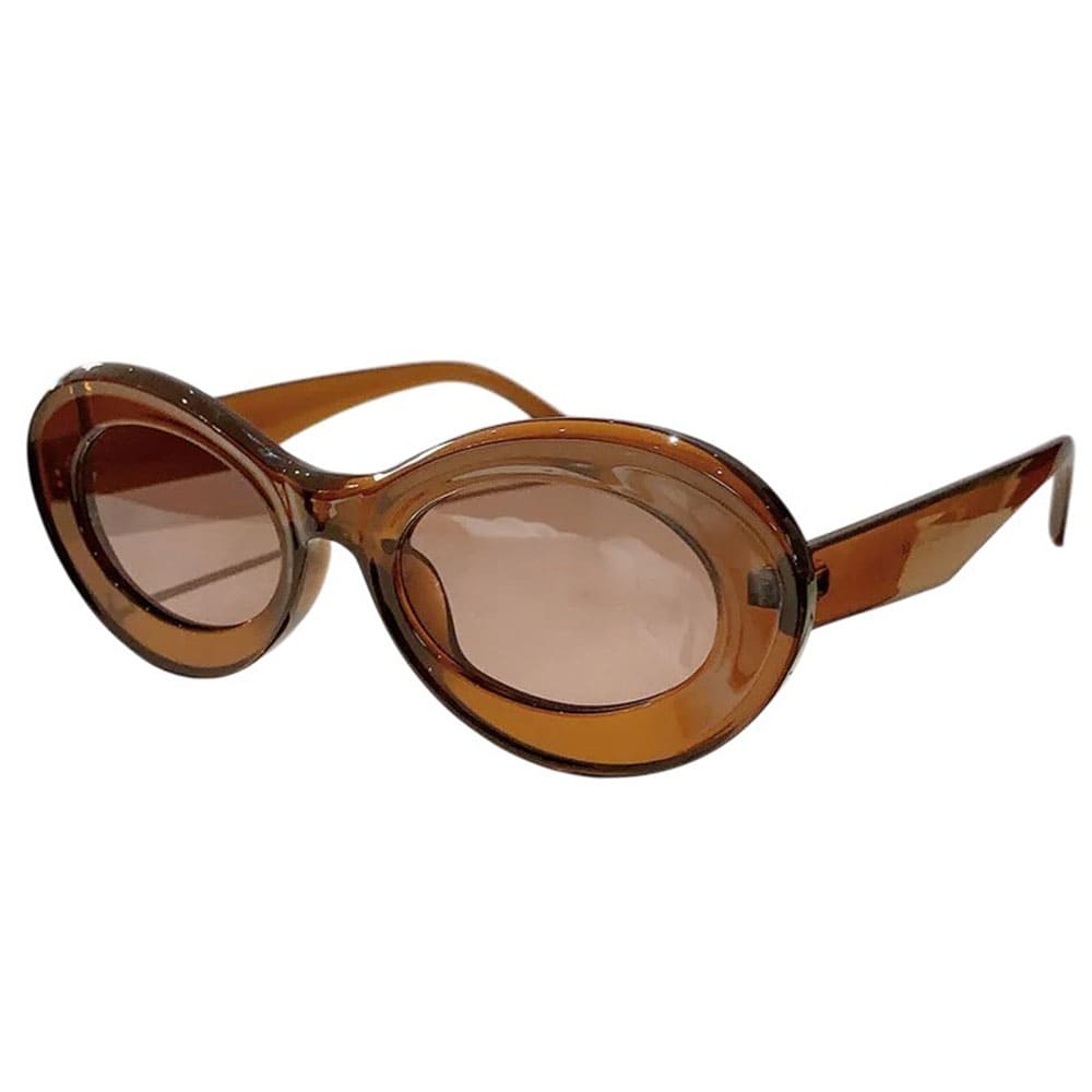 y2k oval chunky frame sunglasses boogzel clothing