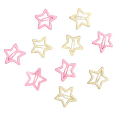 y2k pastel star hair clips set boogzel clothing