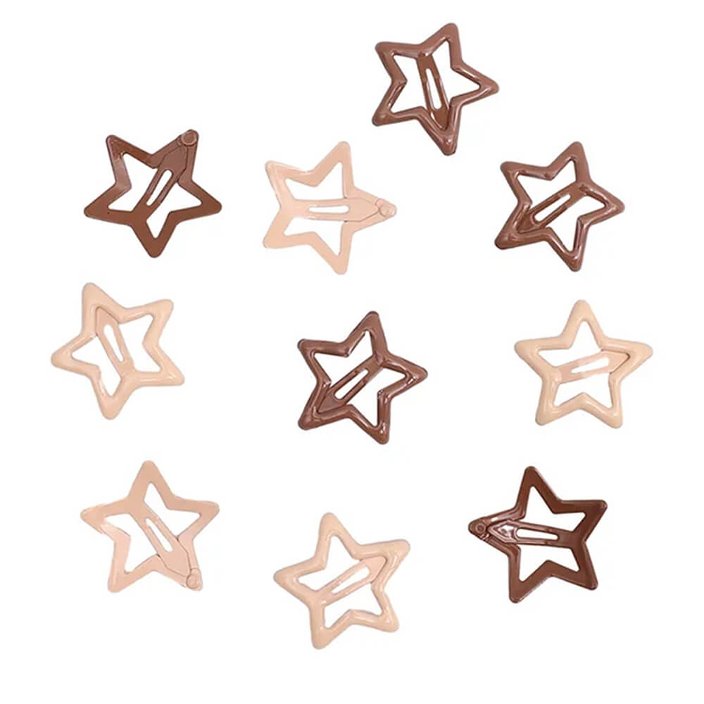 y2k pastel star hair clips boogzel clothing