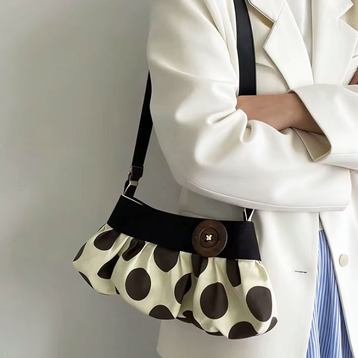 y2k polka dot ruched bag boogzel clothing