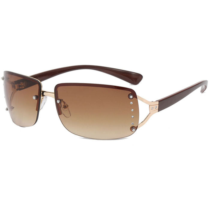 y2k rectangle rimless glasses boogzel clothing