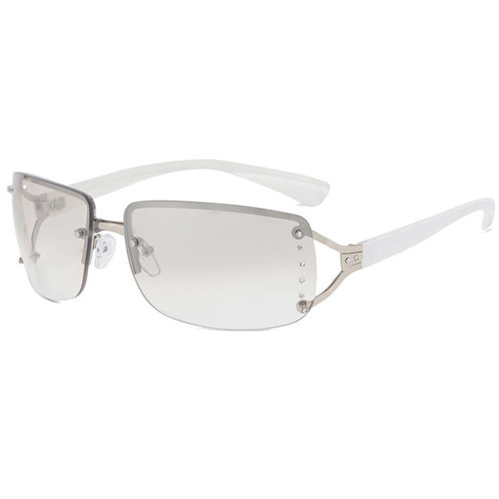 y2k rectangle rimless glasses boogzel clothing