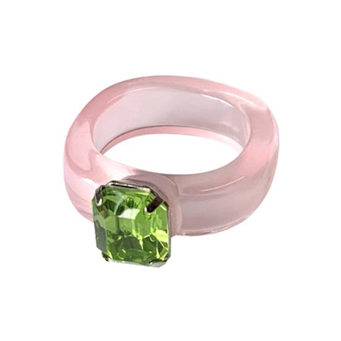 y2k rhinestone chunky ring boogzel clothing