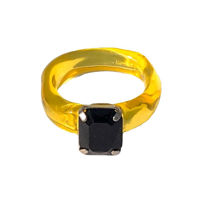 y2k rhinestone chunky ring boogzel clothing