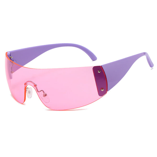 y2k rimless sunglasses boogzel clothing