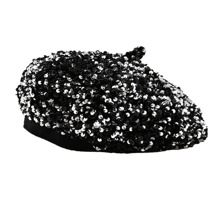 y2k sequin beret hat boogzel clothing
