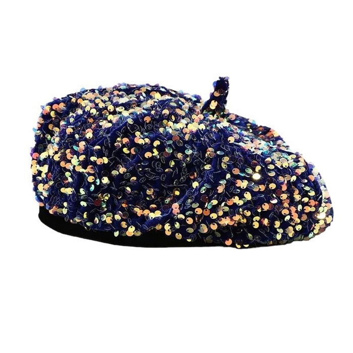 y2k sequin beret hat boogzel clothing