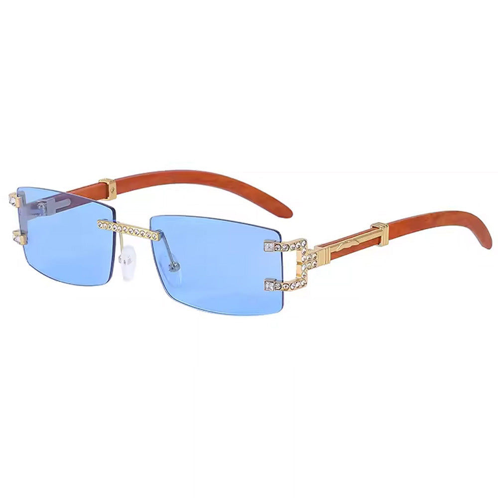 y2k square frameless sunglasses boogzel clothing