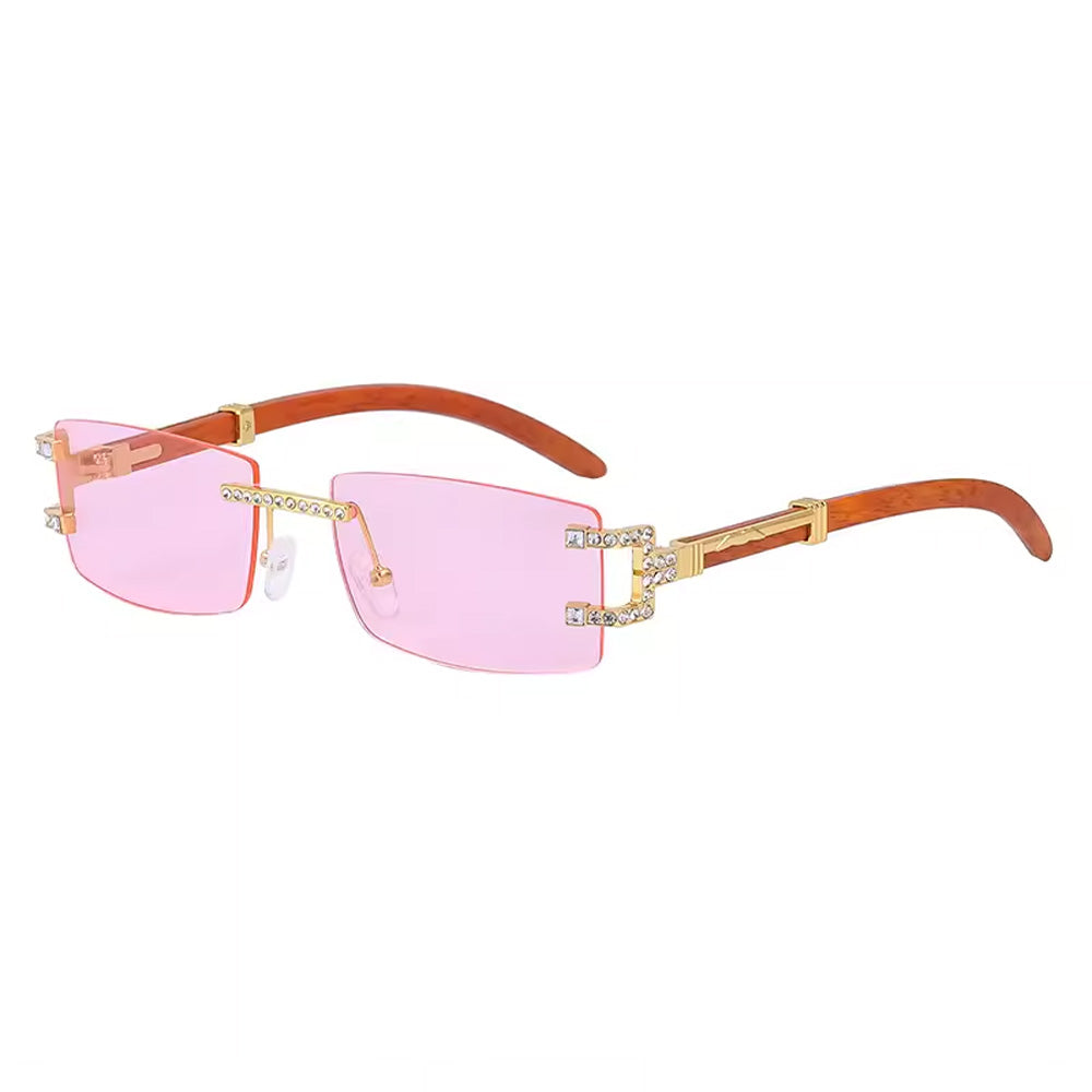 y2k square frameless sunglasses boogzel clothing