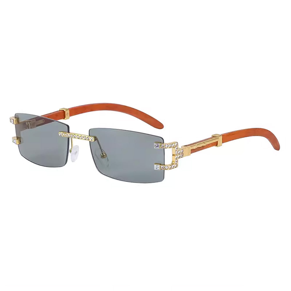 y2k square frameless sunglasses boogzel clothing