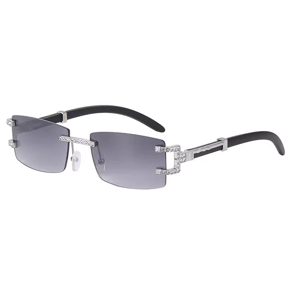 y2k square frameless sunglasses boogzel clothing