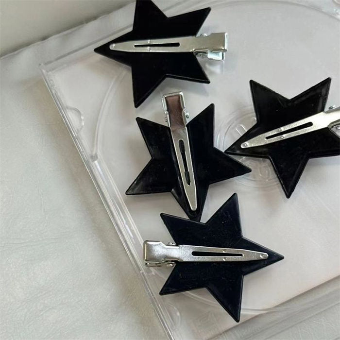 y2k star hair clips set boogzel clothing