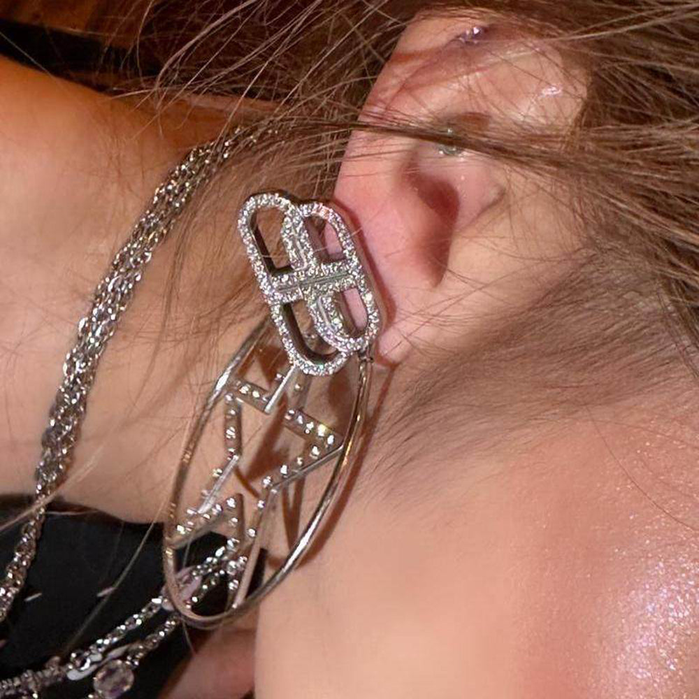 y2k star hoop earrings boogzel clothing