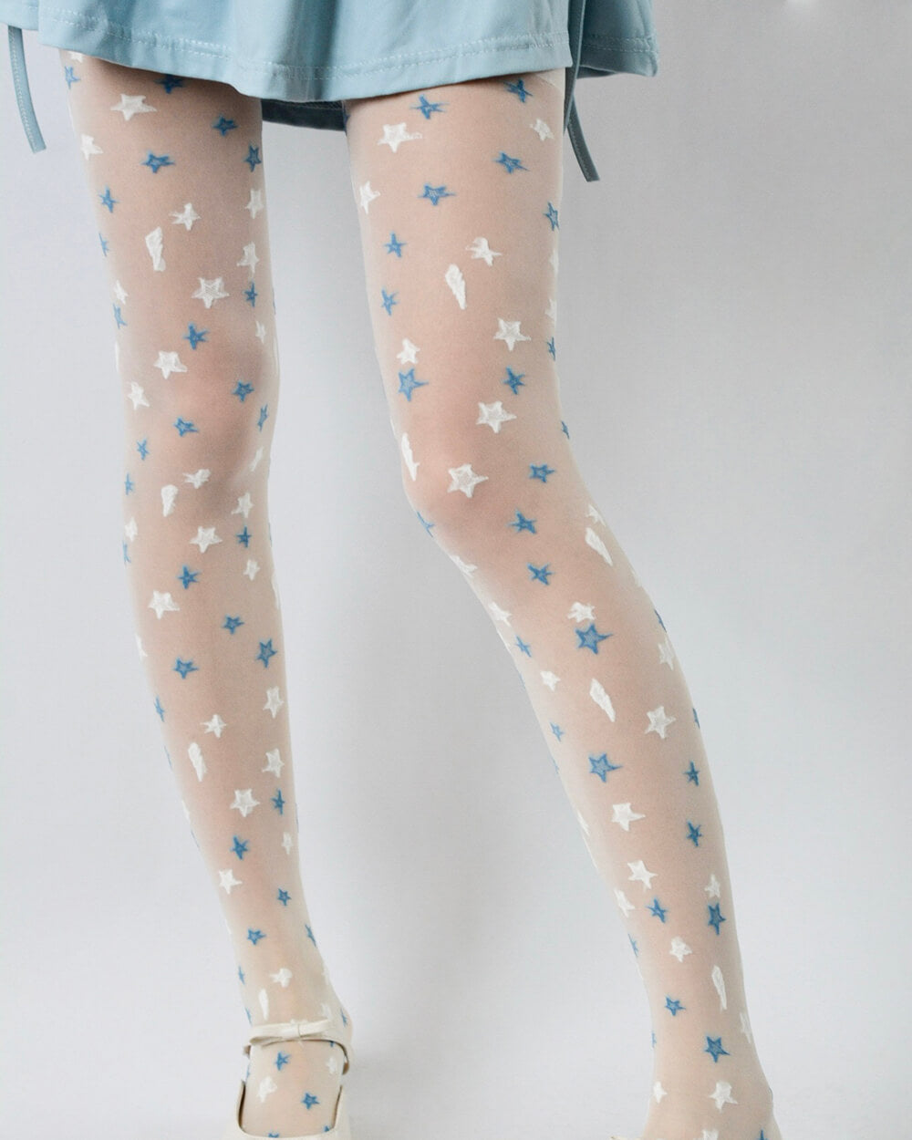 y2k star pattern tights boogzel clothing