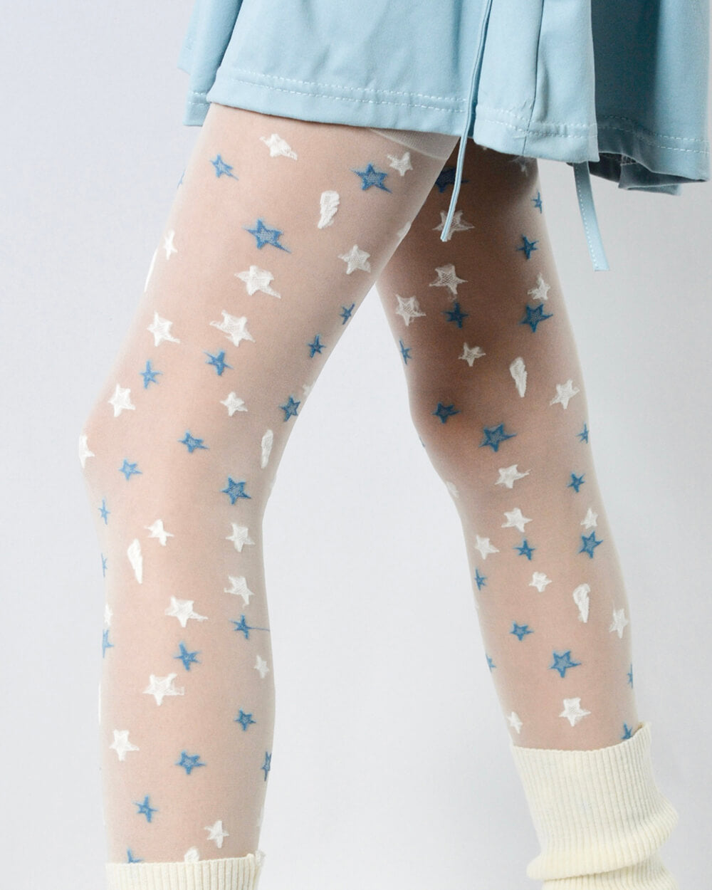 y2k star pattern tights boogzel clothing