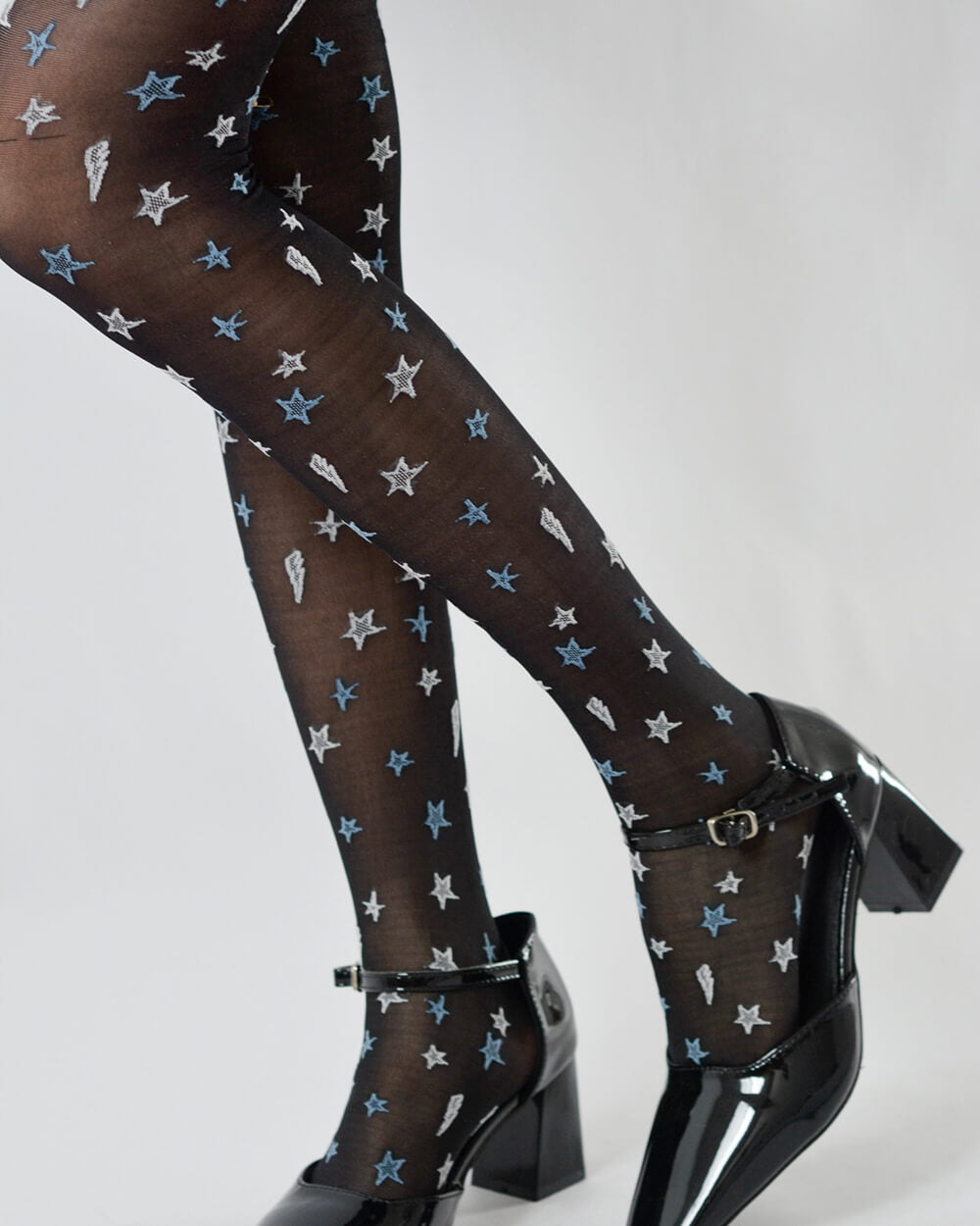y2k star pattern tights boogzel clothing