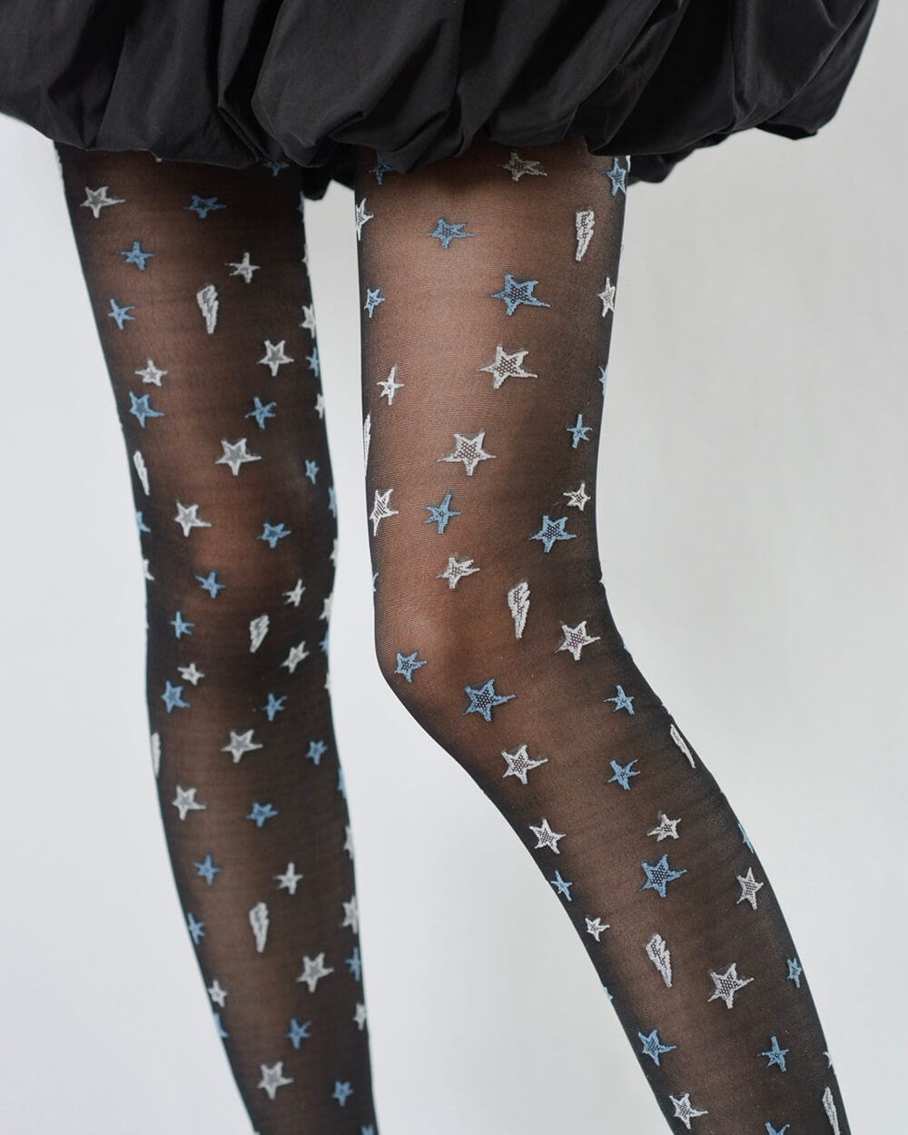 y2k star pattern tights boogzel clothing