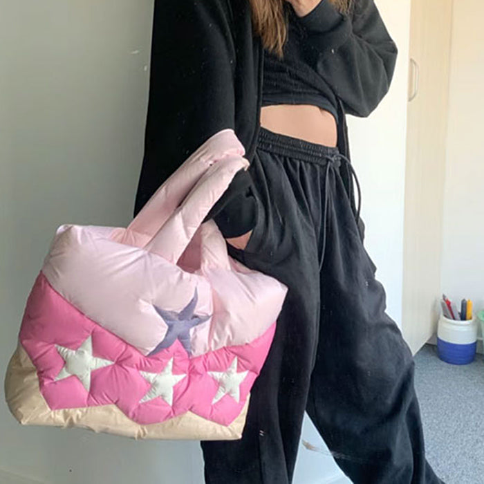 y2k star puffer handbag boogzel clothing