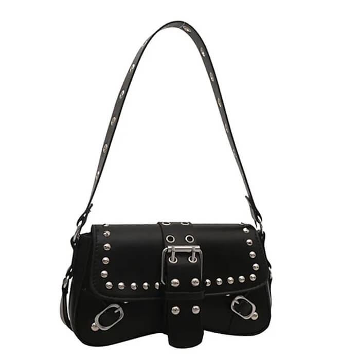 y2k studded baguette bag boogzel clothing