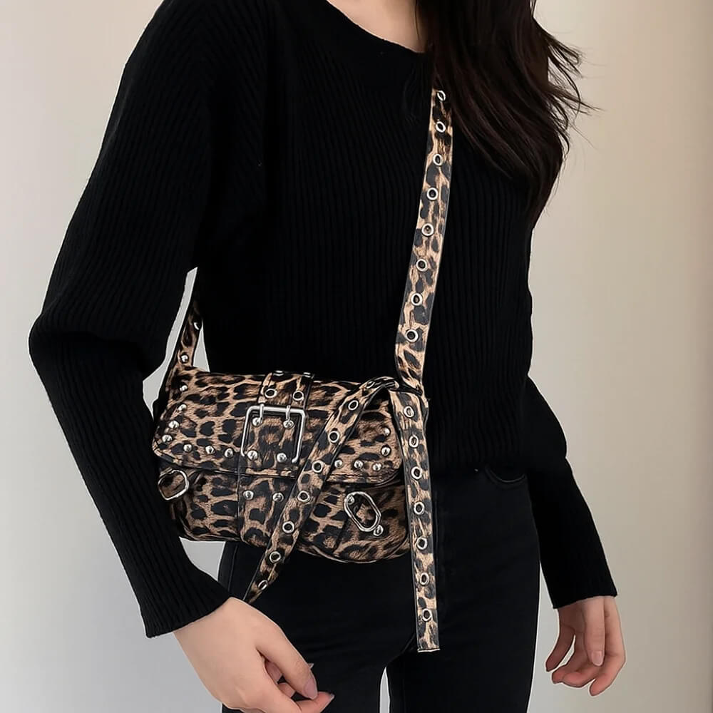y2k studded baguette bag boogzel clothing