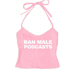 y2k style podcasts halter top boogzel clothing