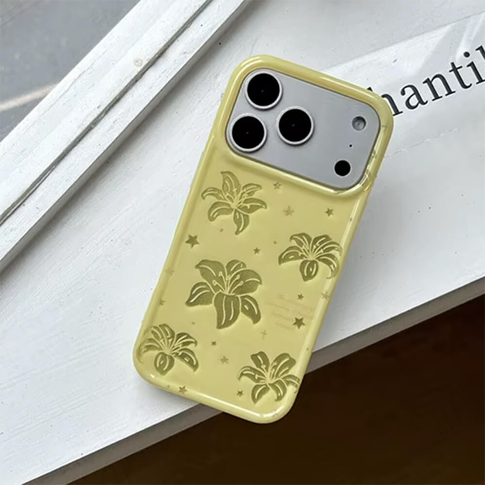 yellow tropical flowers iphone case boogzel clothing